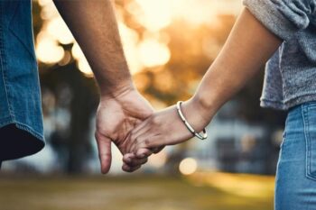 Hand in hand, connected to love